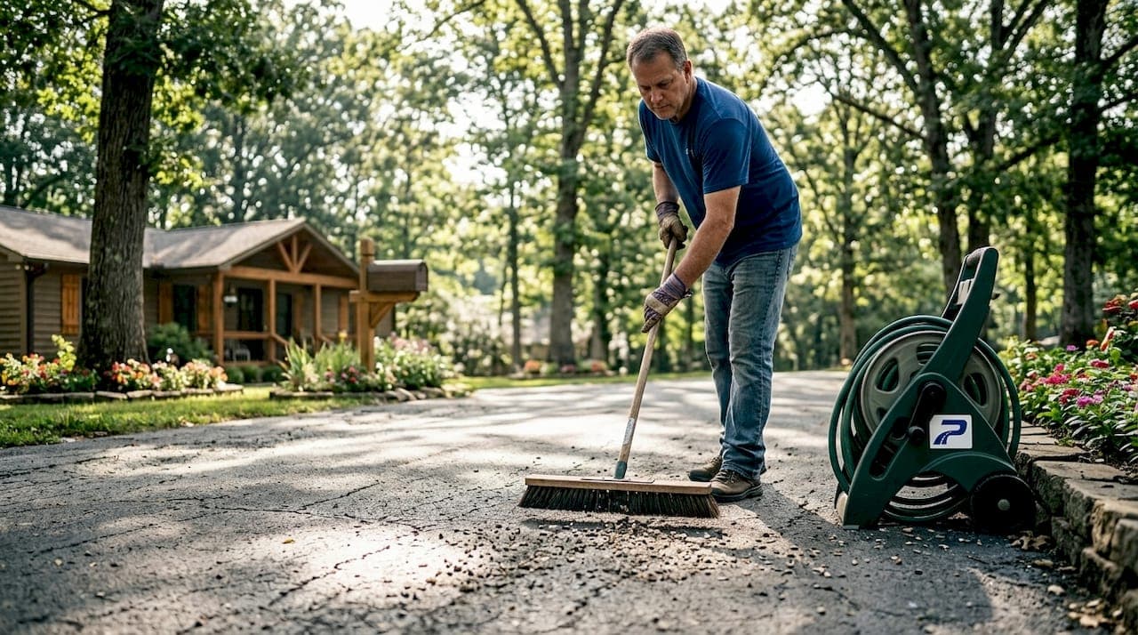 Residential pavement sealing steps for Tennessee homeowners